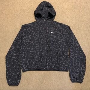 Nike Women's Black Reflect Dri-Fit Running Jacket W/Thumbies & Hood Size S